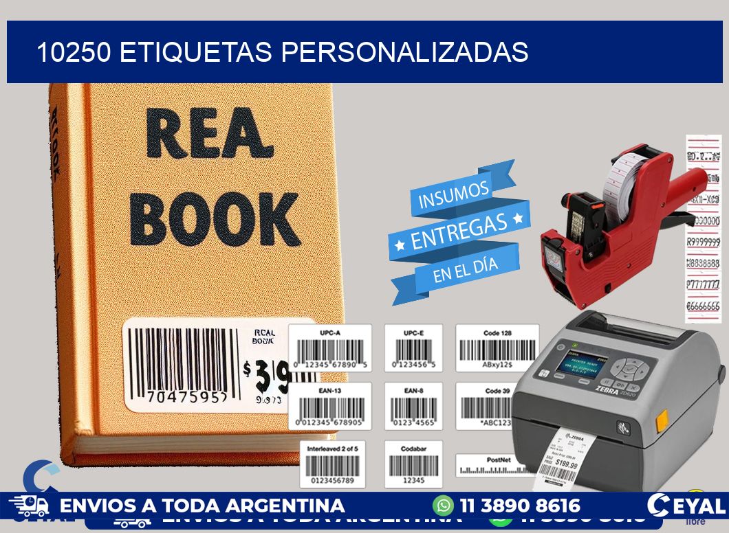 10250 Etiquetas personalizadas