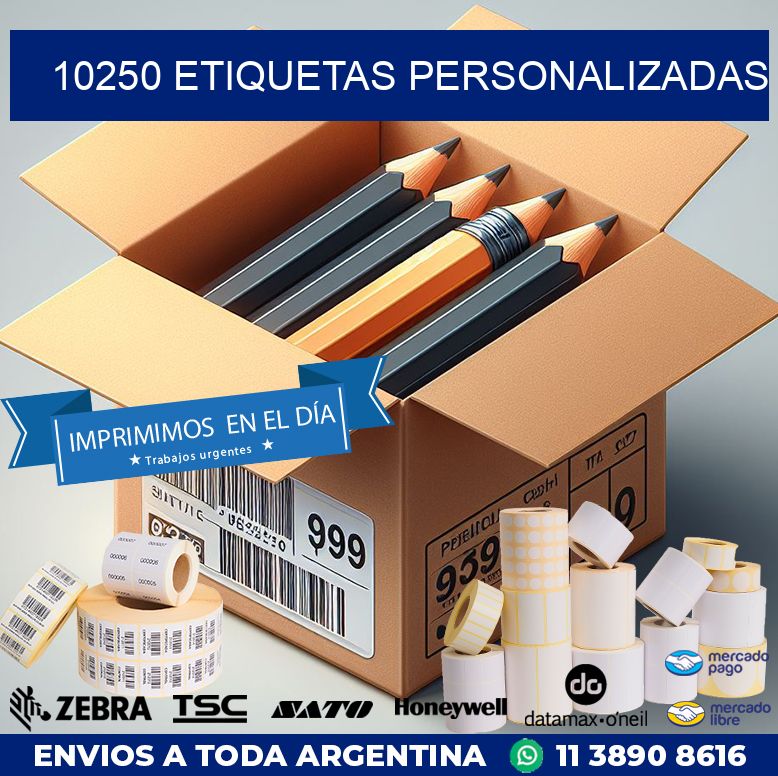 10250 Etiquetas personalizadas