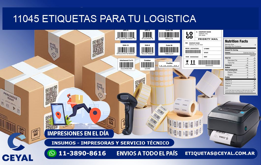 11045 etiquetas para tu logistica