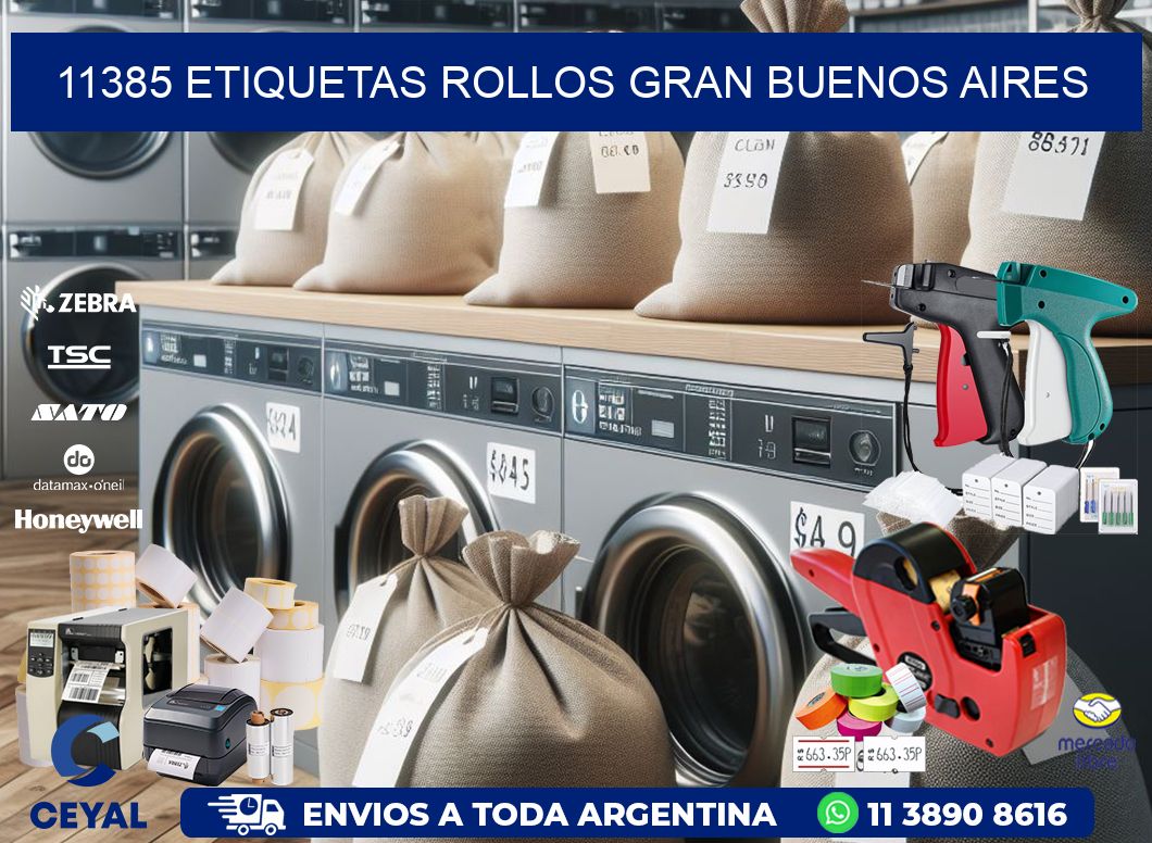 11385 etiquetas rollos GRAN BUENOS AIRES