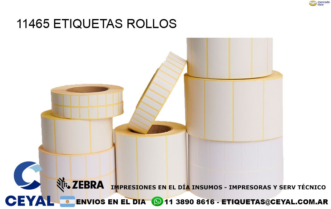 11465 etiquetas rollos