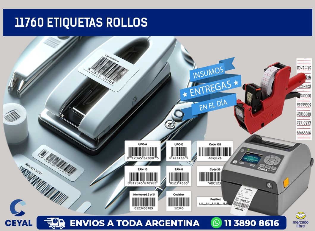 11760 etiquetas rollos