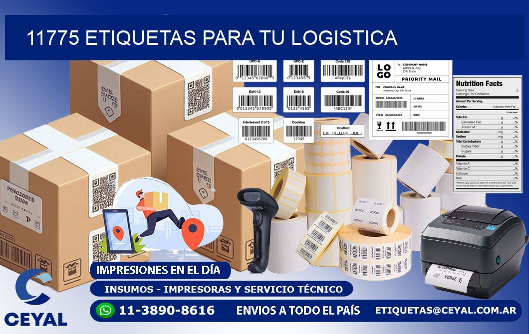 11775 etiquetas para tu logistica