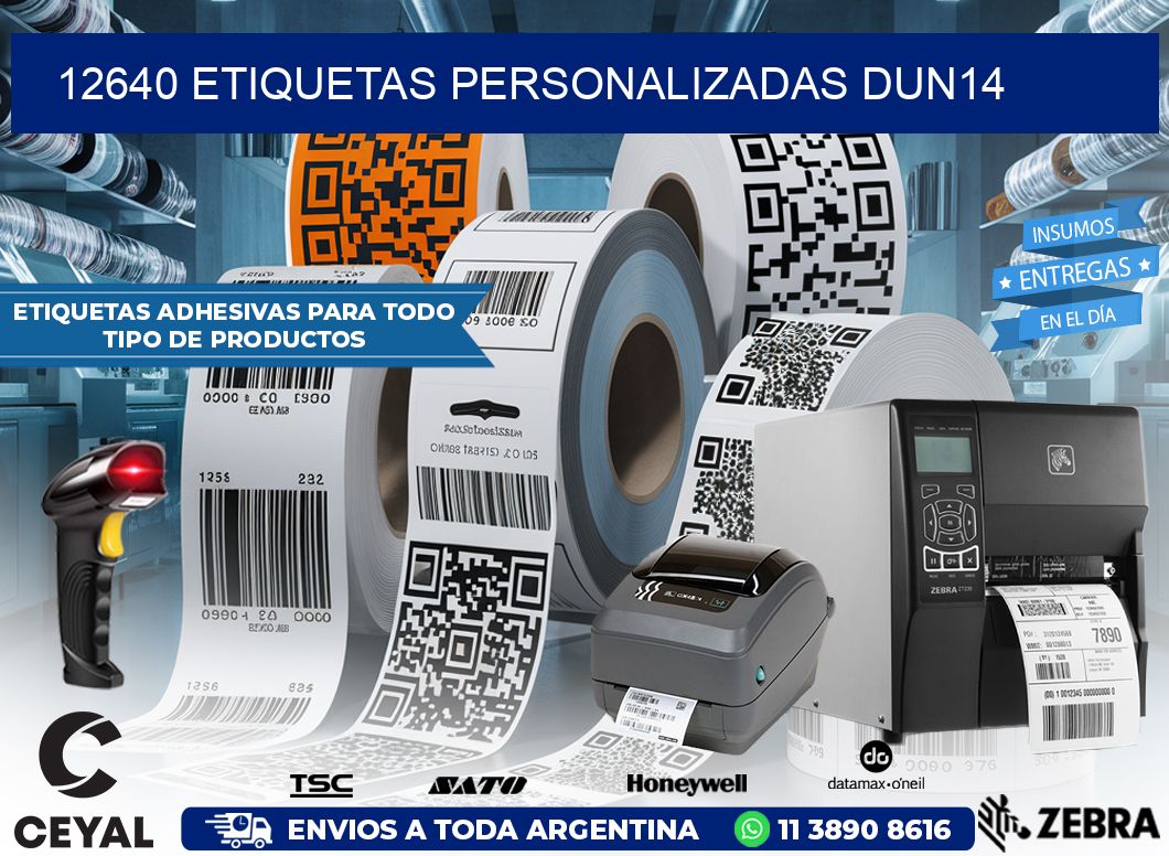 12640 Etiquetas personalizadas dun14