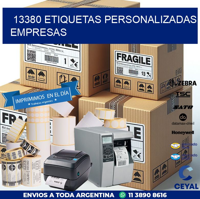 13380 Etiquetas personalizadas empresas