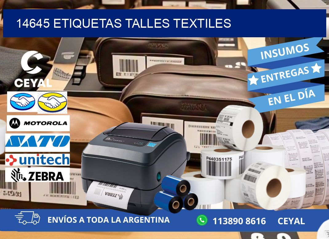 14645 ETIQUETAS TALLES TEXTILES