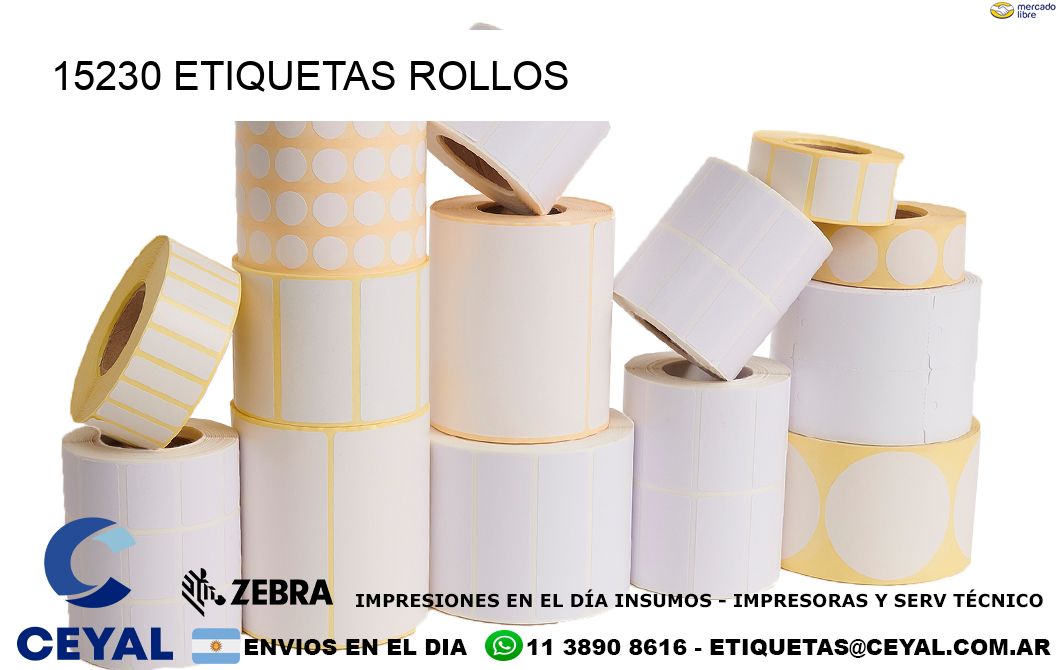 15230 Etiquetas rollos