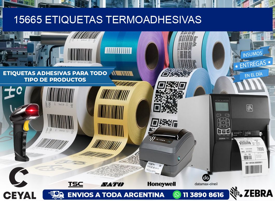 15665 etiquetas termoadhesivas