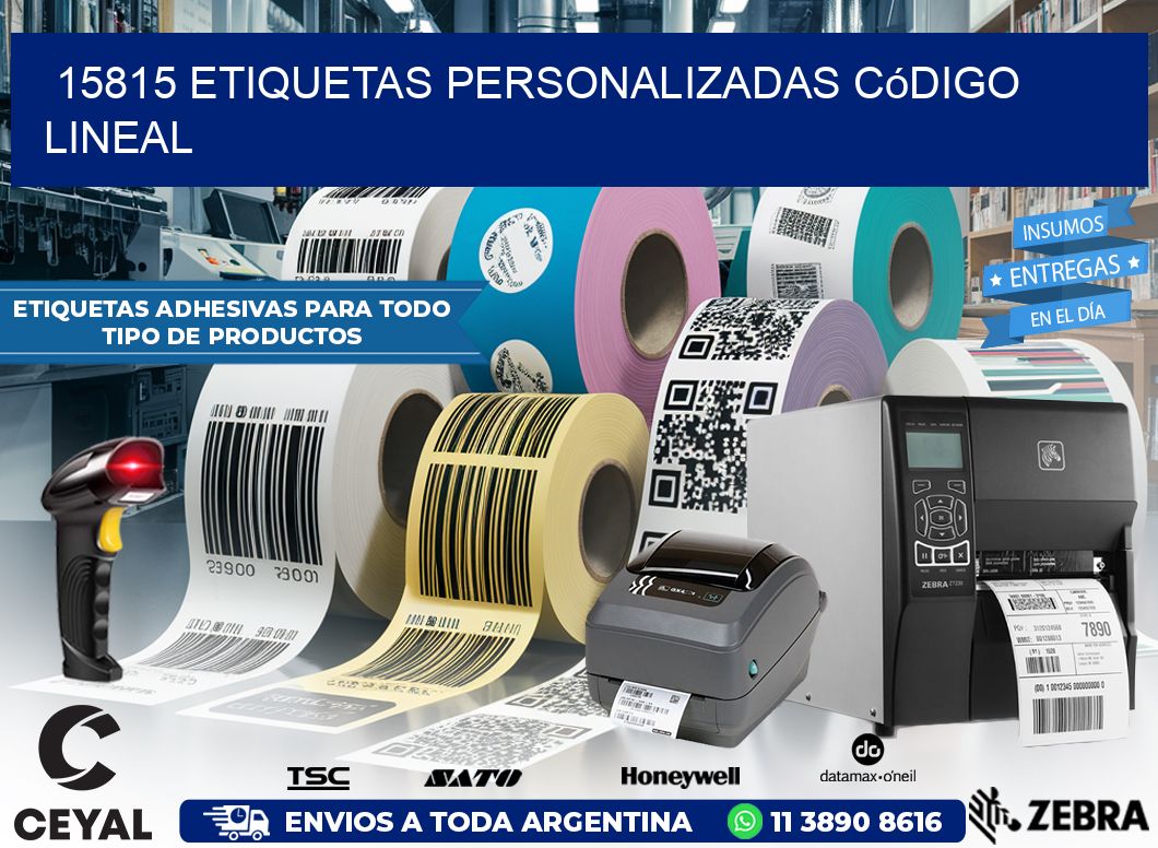 15815 Etiquetas personalizadas código lineal