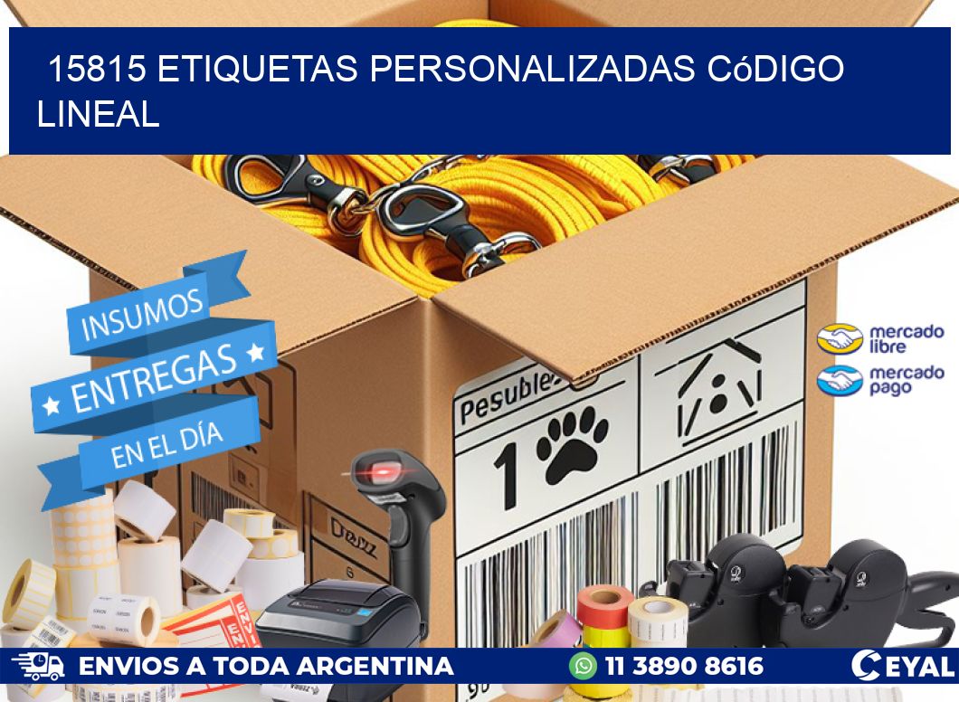 15815 Etiquetas personalizadas código lineal
