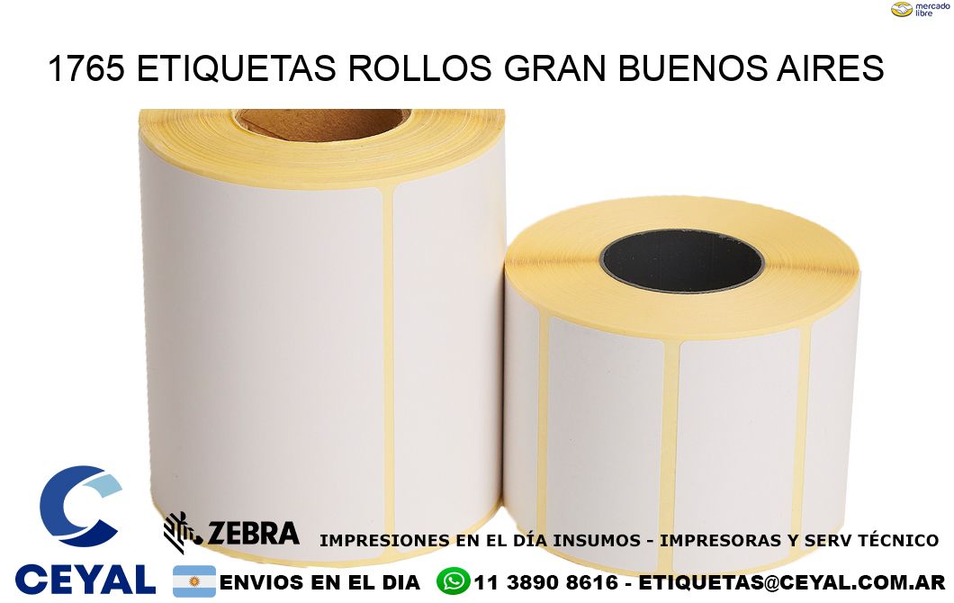 1765 etiquetas rollos GRAN BUENOS AIRES