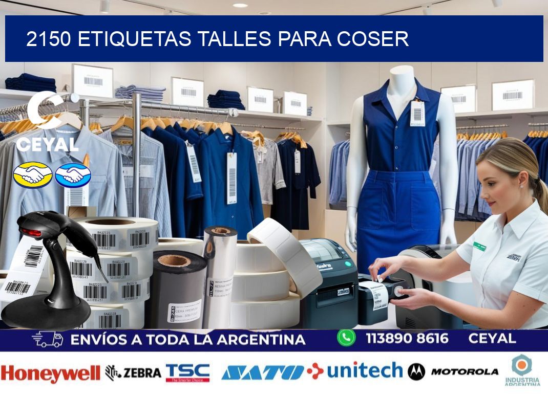 2150 ETIQUETAS TALLES PARA COSER