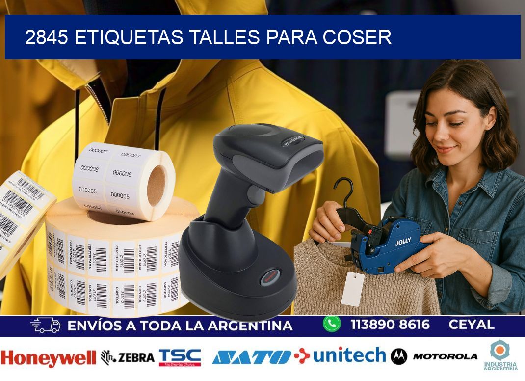 2845 ETIQUETAS TALLES PARA COSER