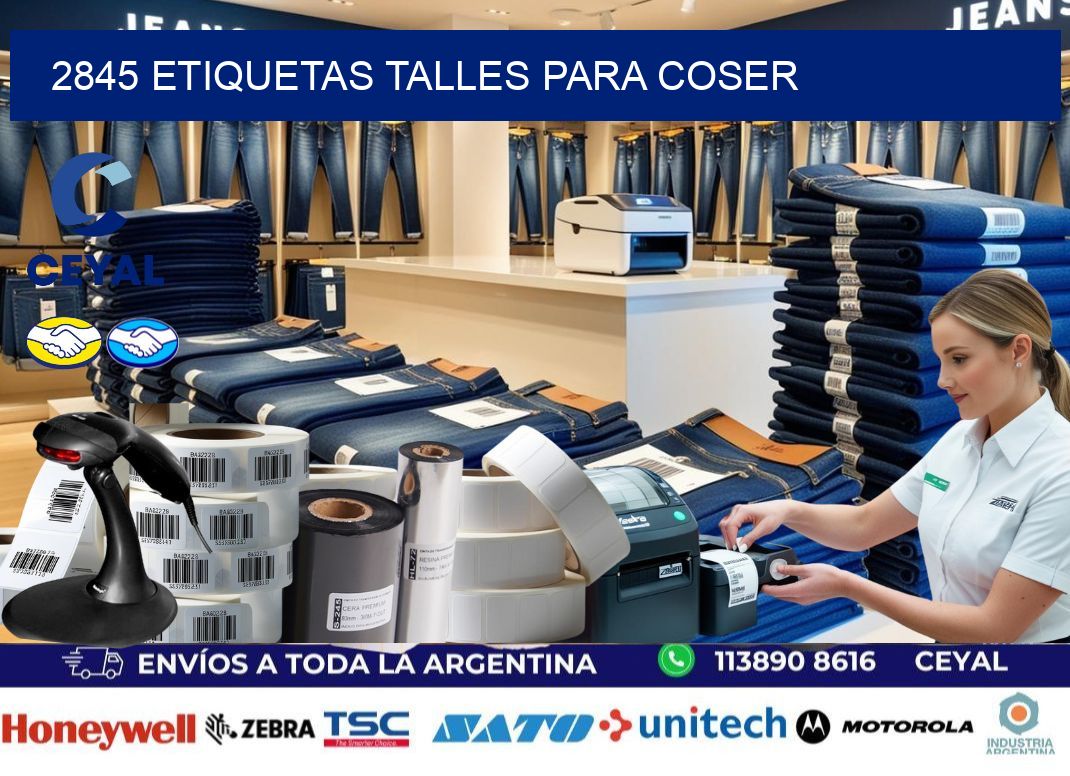 2845 ETIQUETAS TALLES PARA COSER