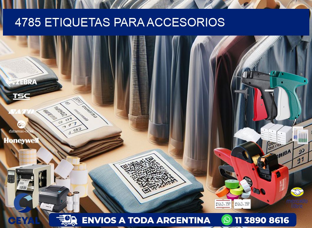 4785 Etiquetas para accesorios