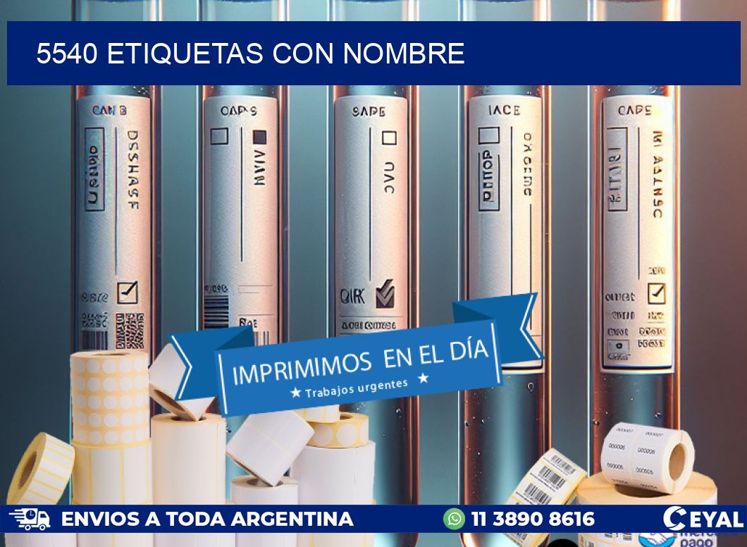 5540 etiquetas con nombre