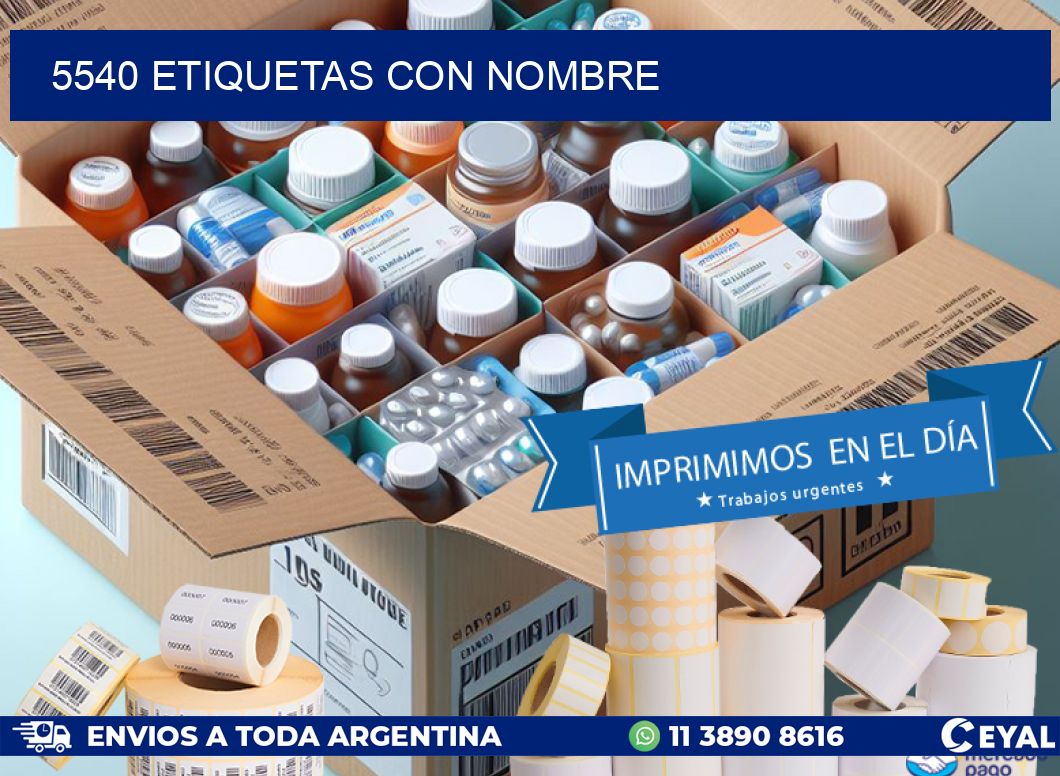 5540 etiquetas con nombre