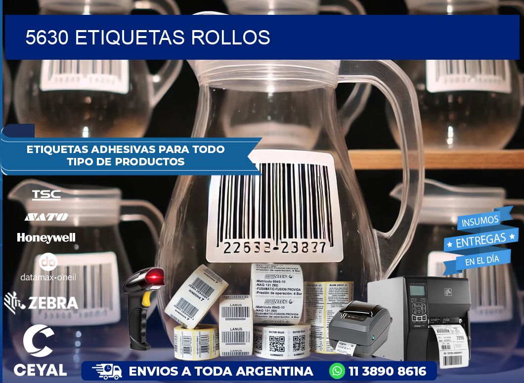 5630 etiquetas rollos