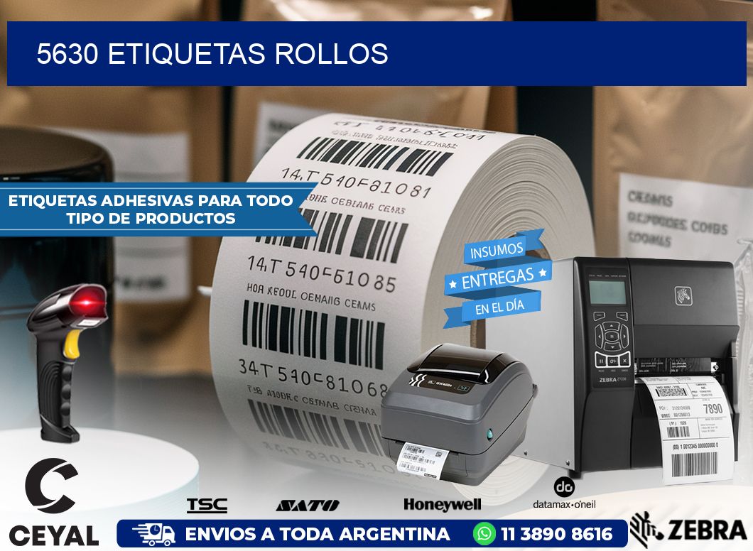 5630 etiquetas rollos