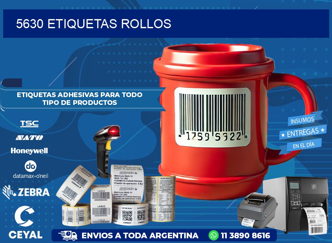 5630 etiquetas rollos