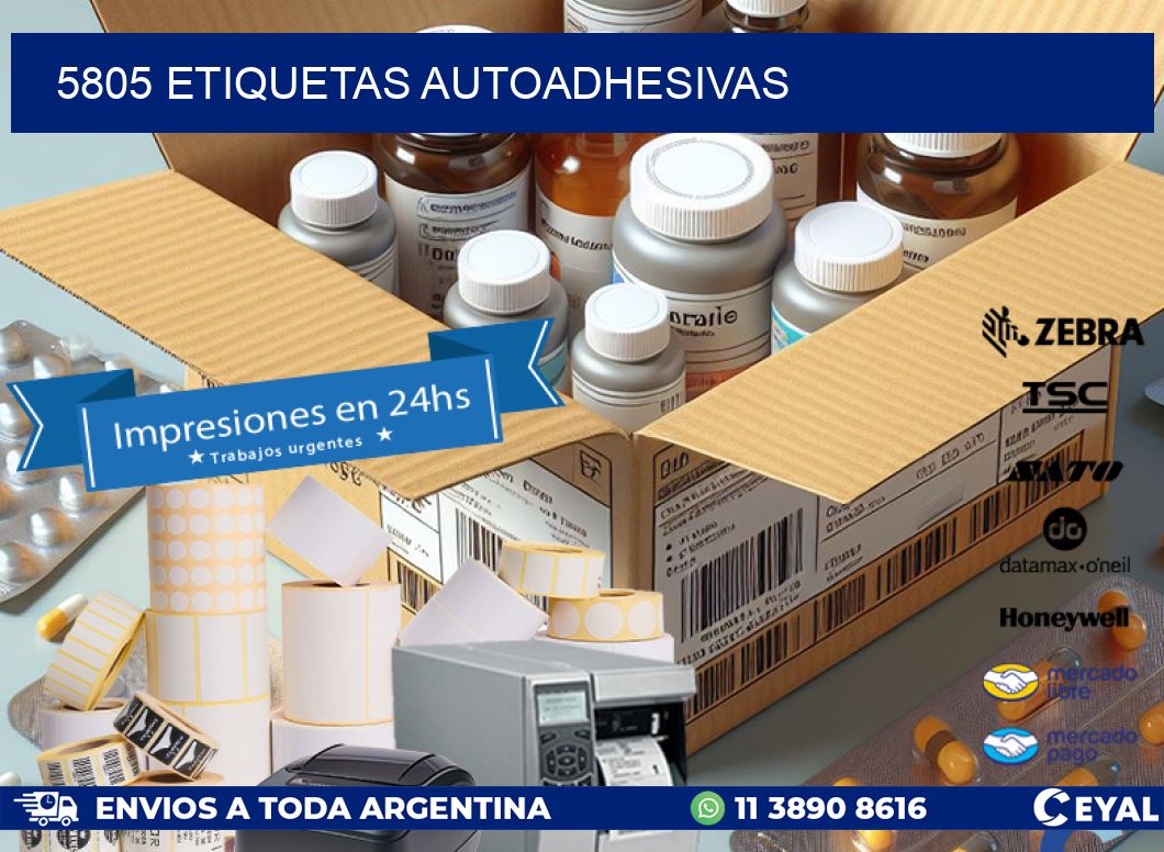 5805 etiquetas autoadhesivas