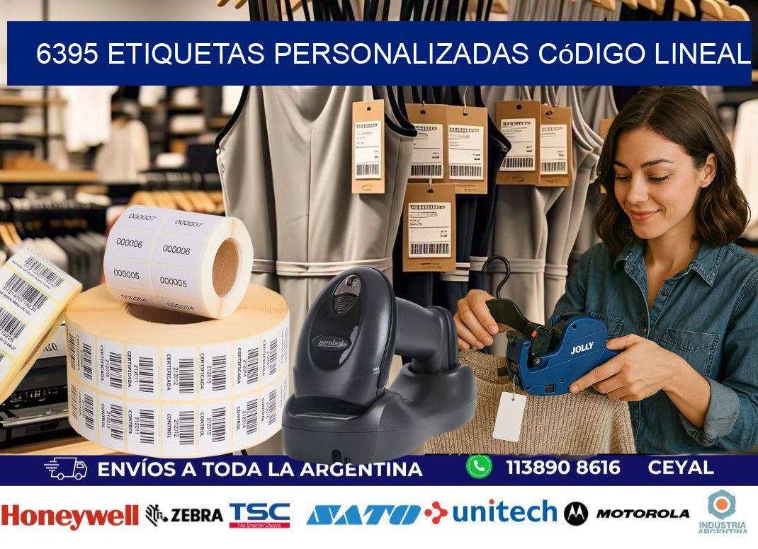 6395 Etiquetas personalizadas código lineal