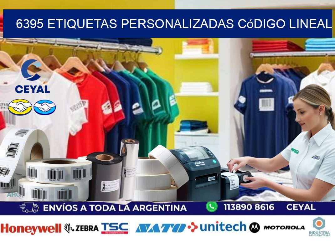6395 Etiquetas personalizadas código lineal