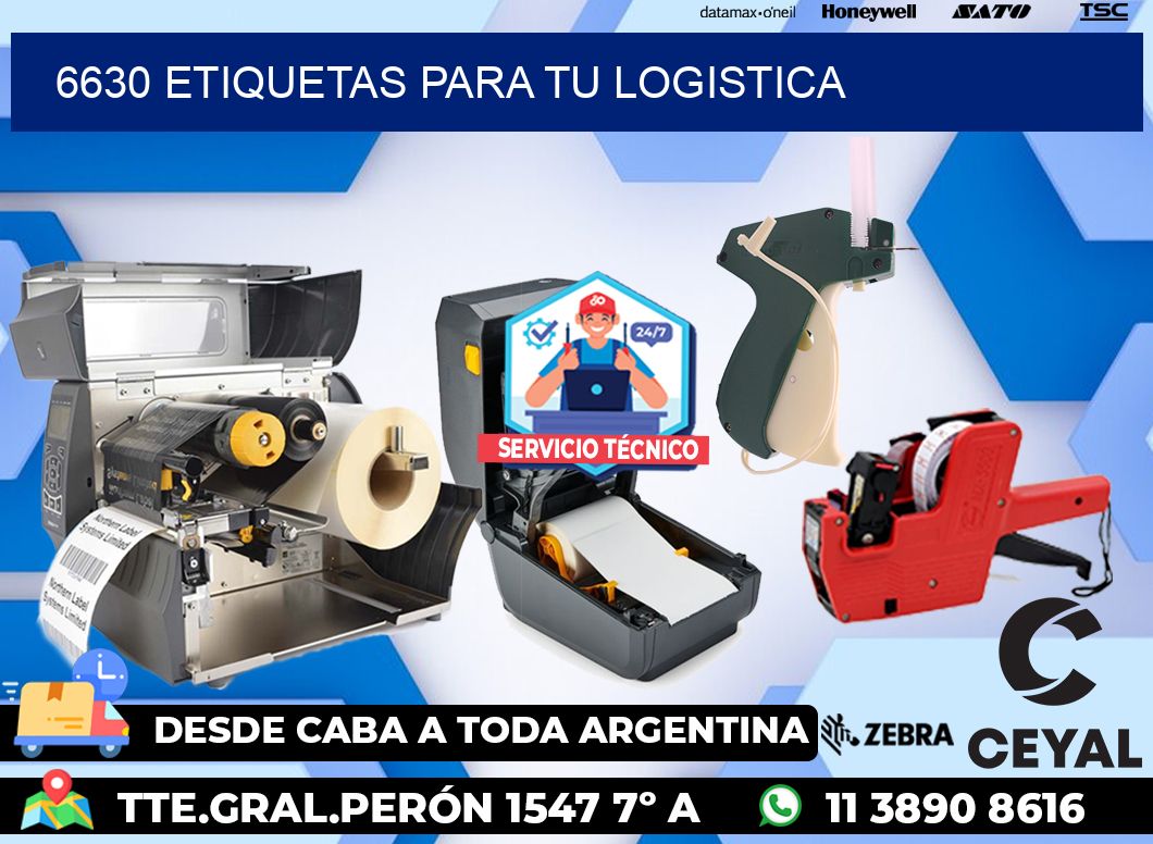 6630 etiquetas para tu logistica