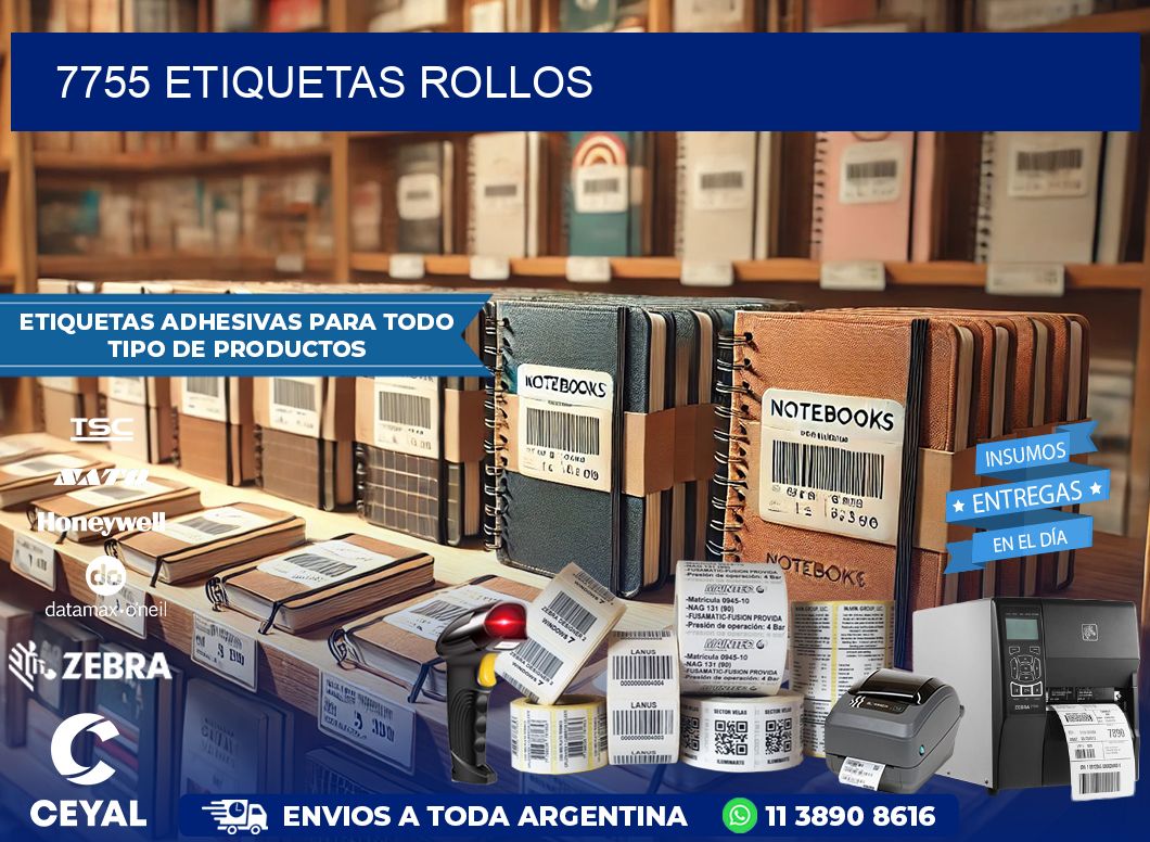 7755 etiquetas rollos