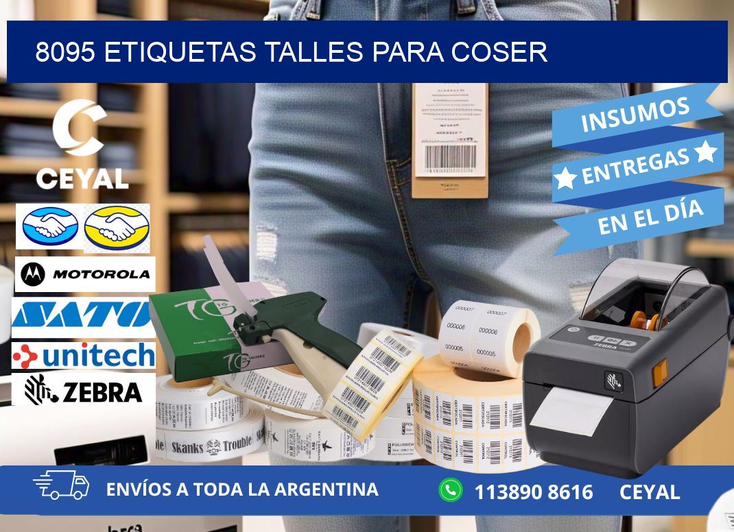 8095 ETIQUETAS TALLES PARA COSER