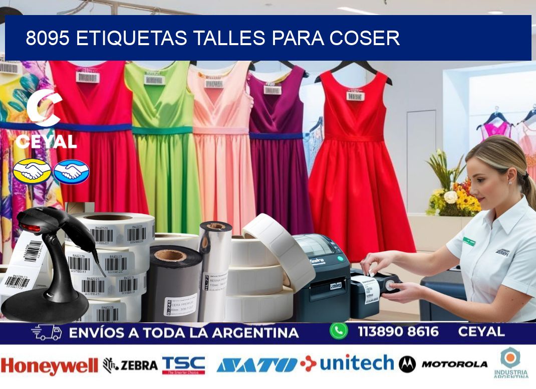 8095 ETIQUETAS TALLES PARA COSER