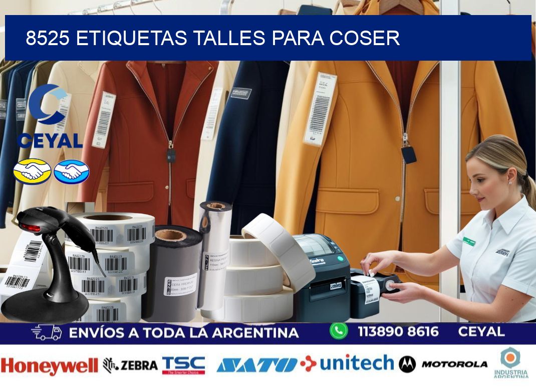 8525 ETIQUETAS TALLES PARA COSER