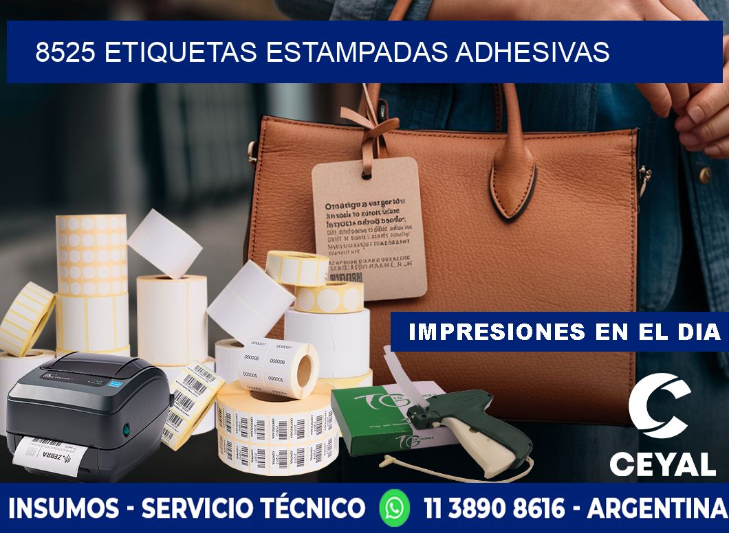 8525 etiquetas estampadas adhesivas