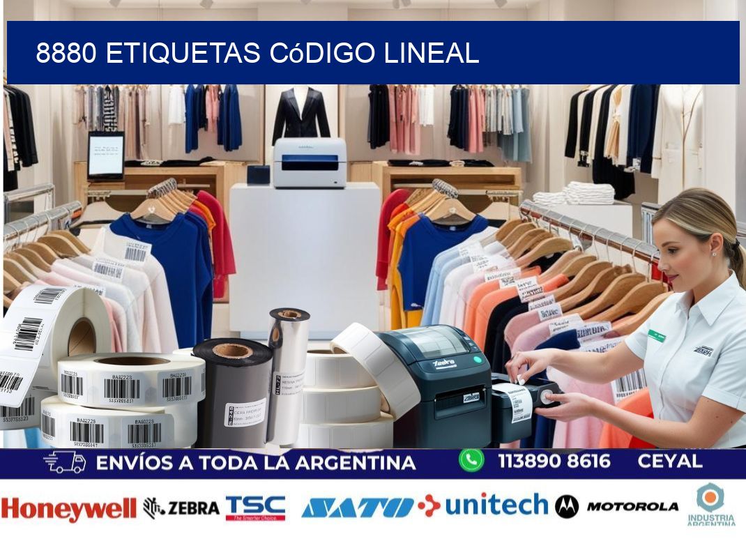 8880 Etiquetas código lineal