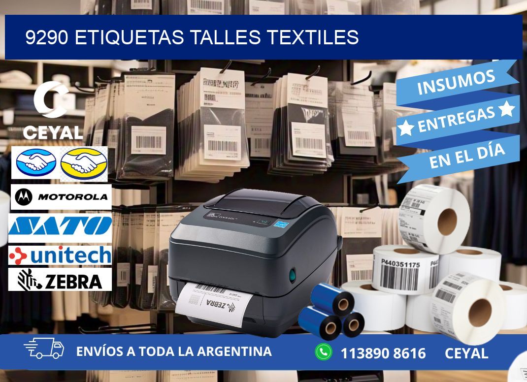 9290 ETIQUETAS TALLES TEXTILES