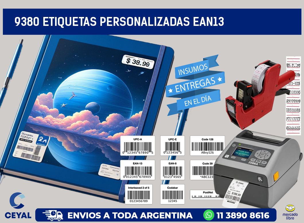 9380 Etiquetas personalizadas ean13