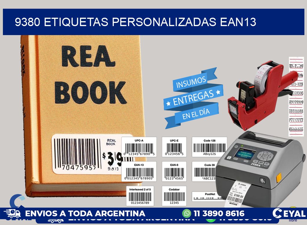 9380 Etiquetas personalizadas ean13