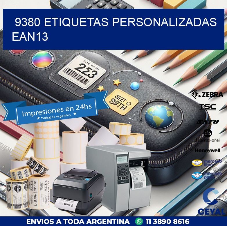 9380 Etiquetas personalizadas ean13