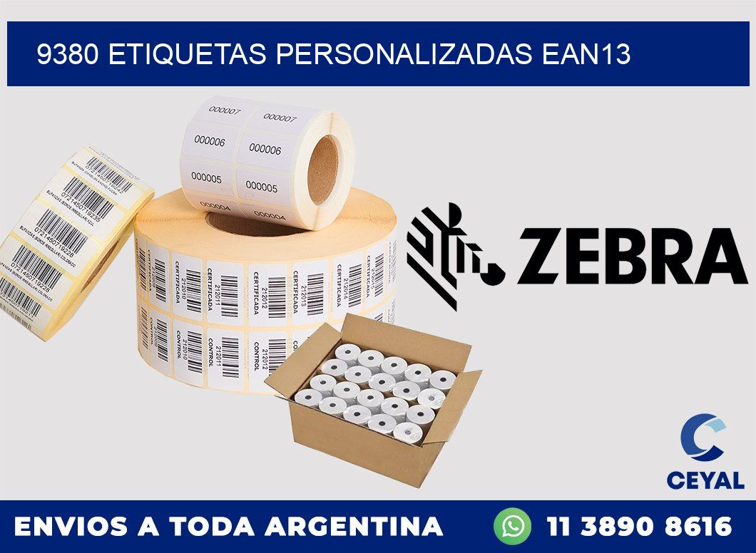 9380 Etiquetas personalizadas ean13