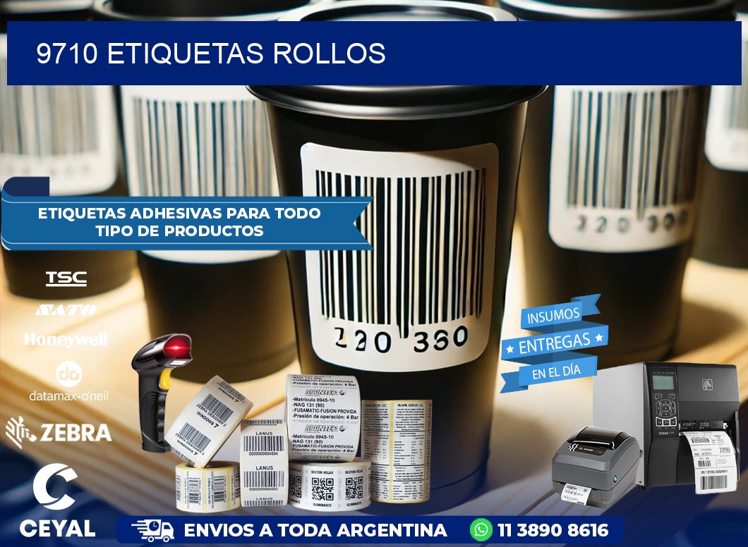9710 etiquetas rollos