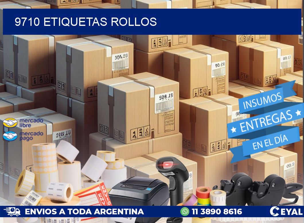 9710 etiquetas rollos