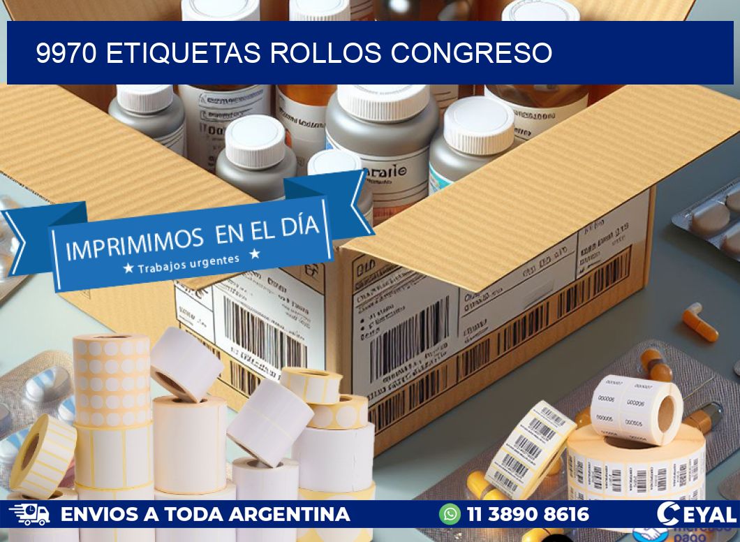 9970 etiquetas rollos CONGRESO