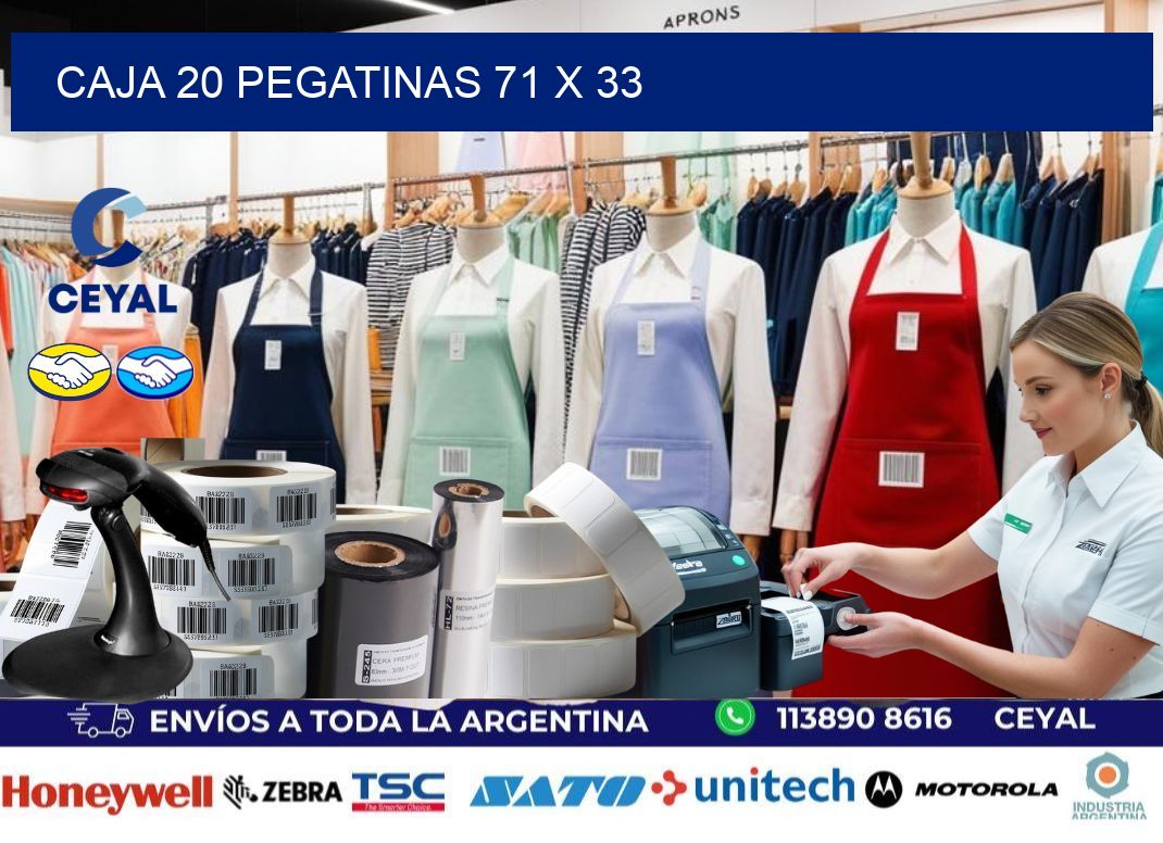 CAJA 20 PEGATINAS 71 x 33