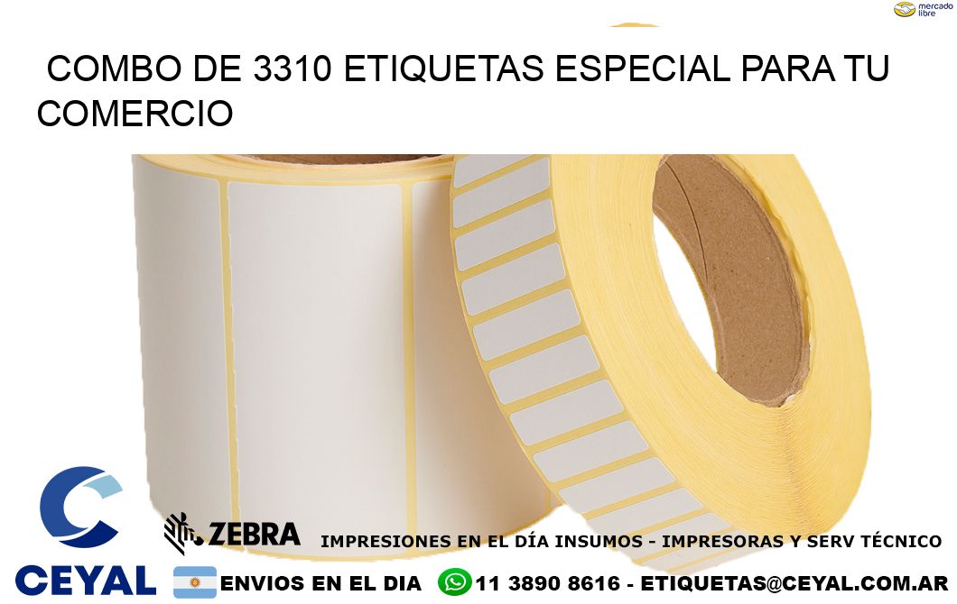 Combo de 3310 etiquetas especial para tu comercio