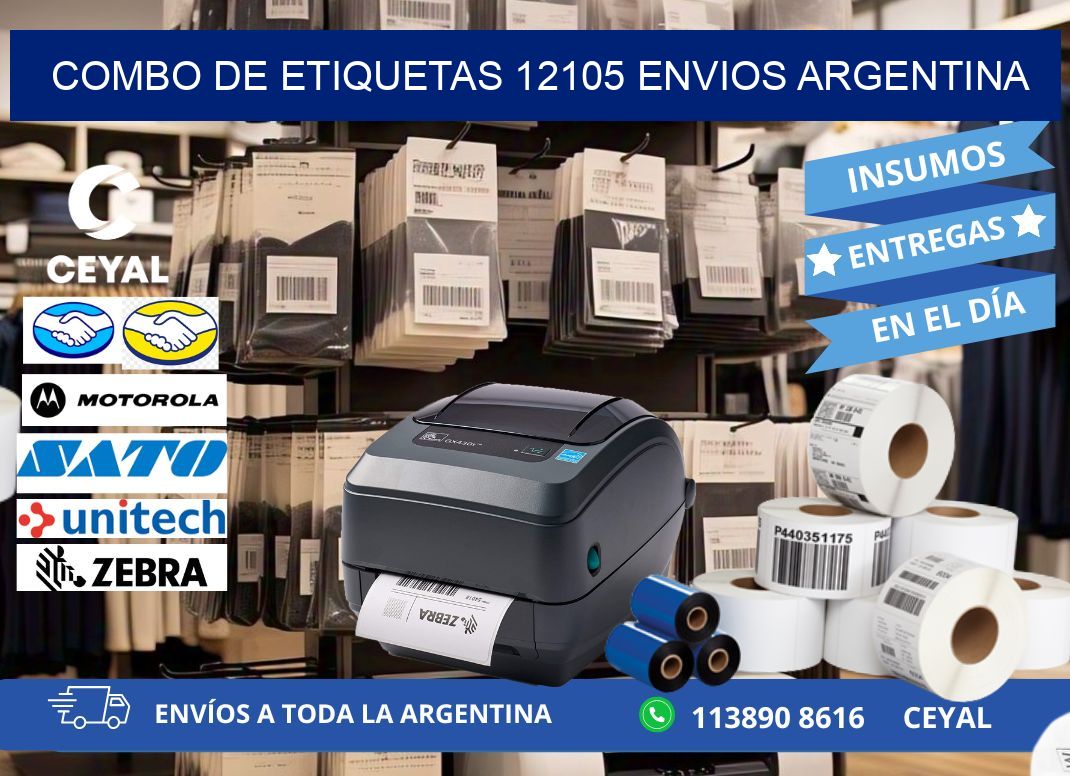 Combo de etiquetas 12105 ENVIOS ARGENTINA