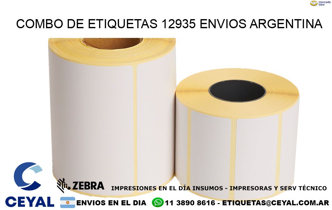 Combo de etiquetas 12935 ENVIOS ARGENTINA