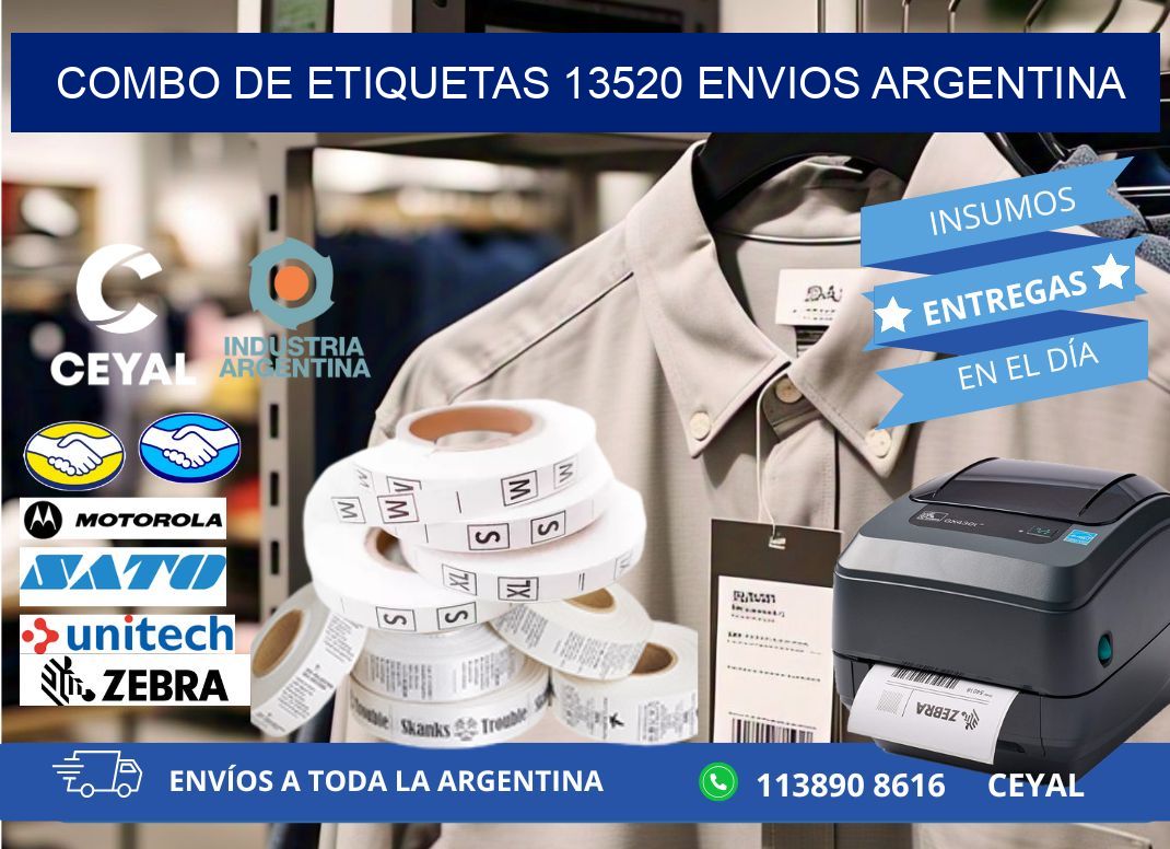 Combo de etiquetas 13520 ENVIOS ARGENTINA