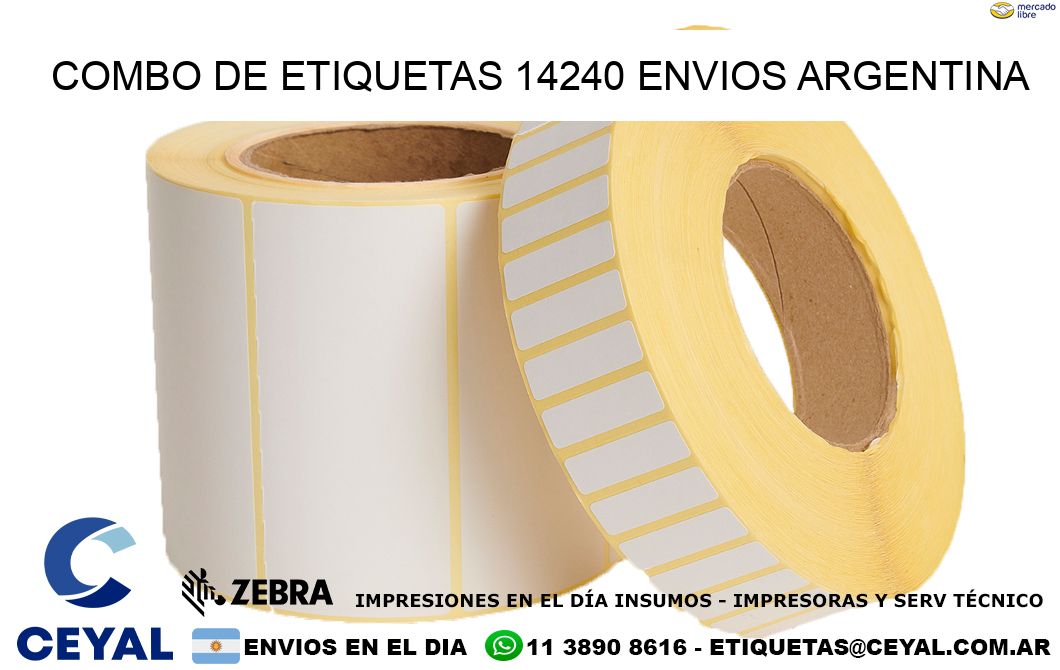 Combo de etiquetas 14240 ENVIOS ARGENTINA