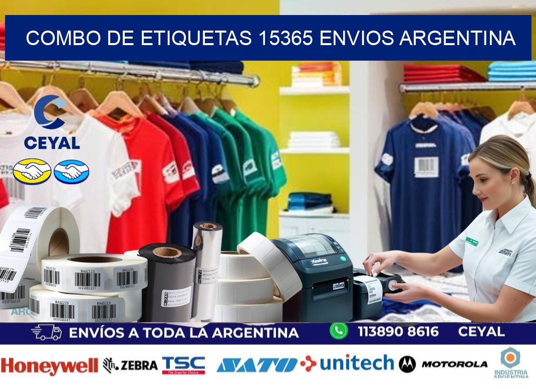 Combo de etiquetas 15365 ENVIOS ARGENTINA