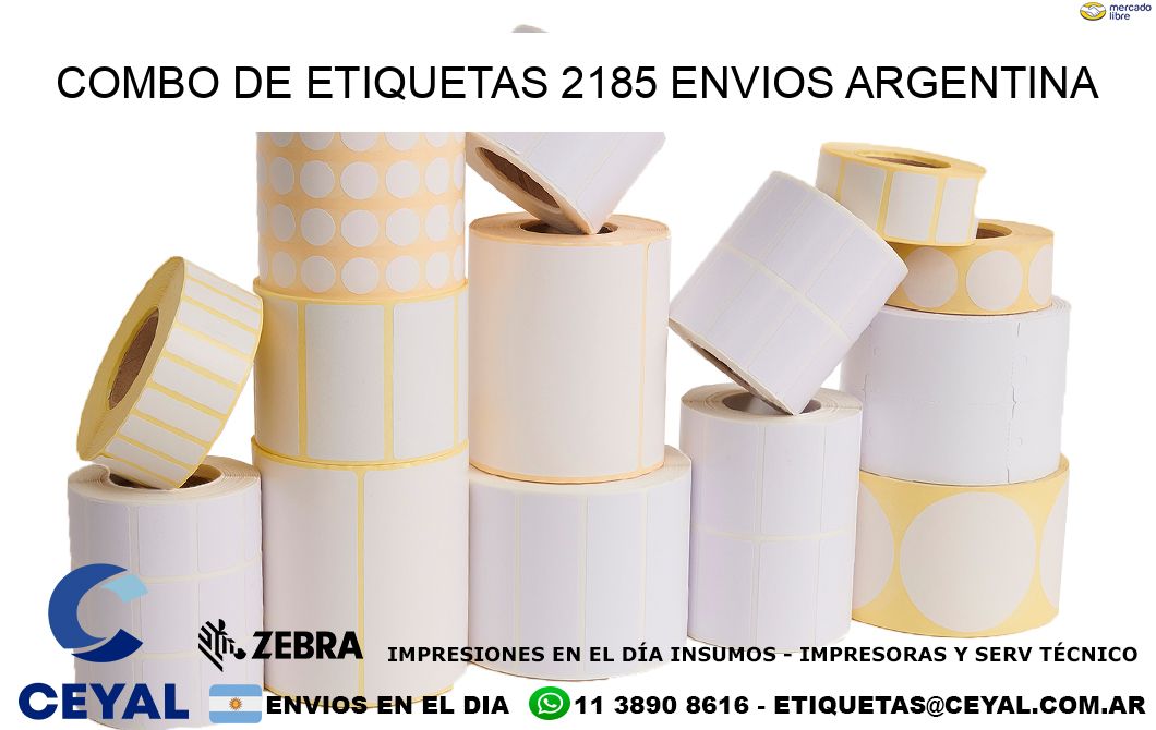 Combo de etiquetas 2185 ENVIOS ARGENTINA